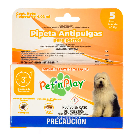 PIPETA ANTIPULGAS ETAPA 5 (AZ)