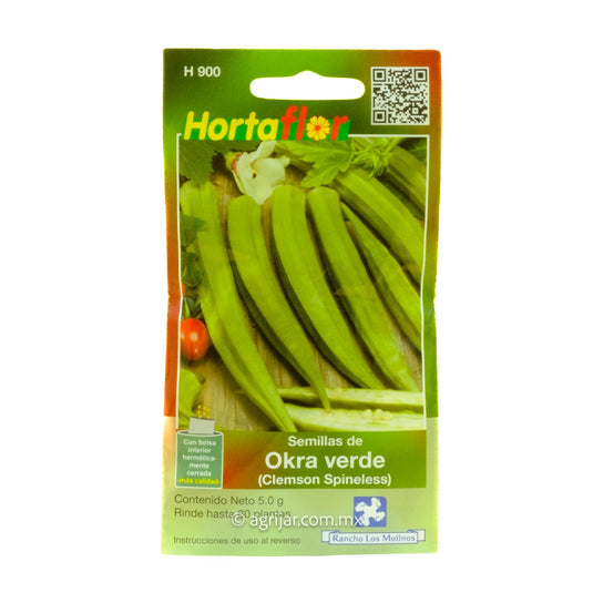 SEMILLA HORTAFLOR DE OKRA VERDE