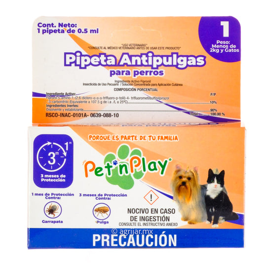 PIPETA ANTIPULGAS ETAPA 1 (AZ)