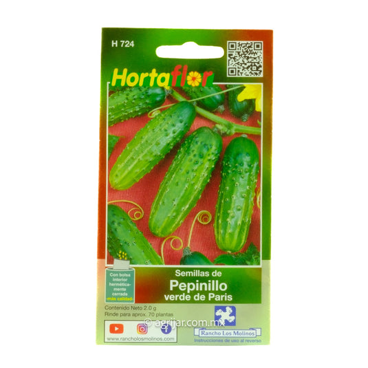 SEMILLA HORTAFLOR PEPINILLO VERDE PARIS