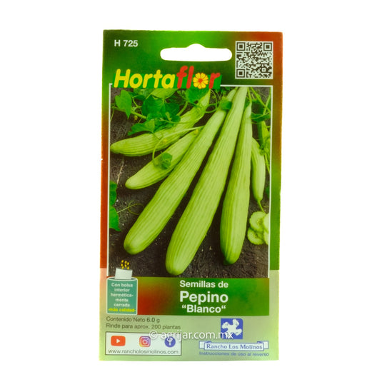 SEMILLA HORTAFLOR DE PEPINO BLANCO