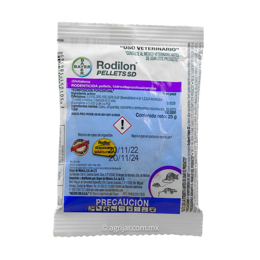 RODILON PELLETS DE 25 GRAMOS (AZ)